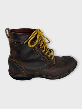 Allen Edmonds Sturgis 2.0 Brown Leather Lace Up Boots Size 8.5 Fair Cond Hipster